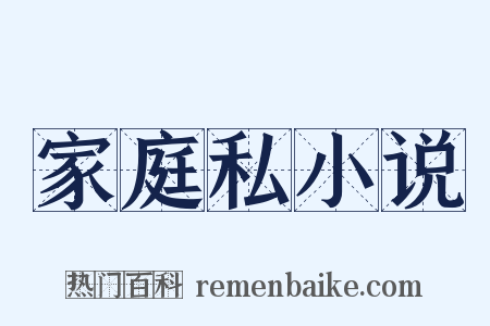 家庭私小说是什么意思的图片